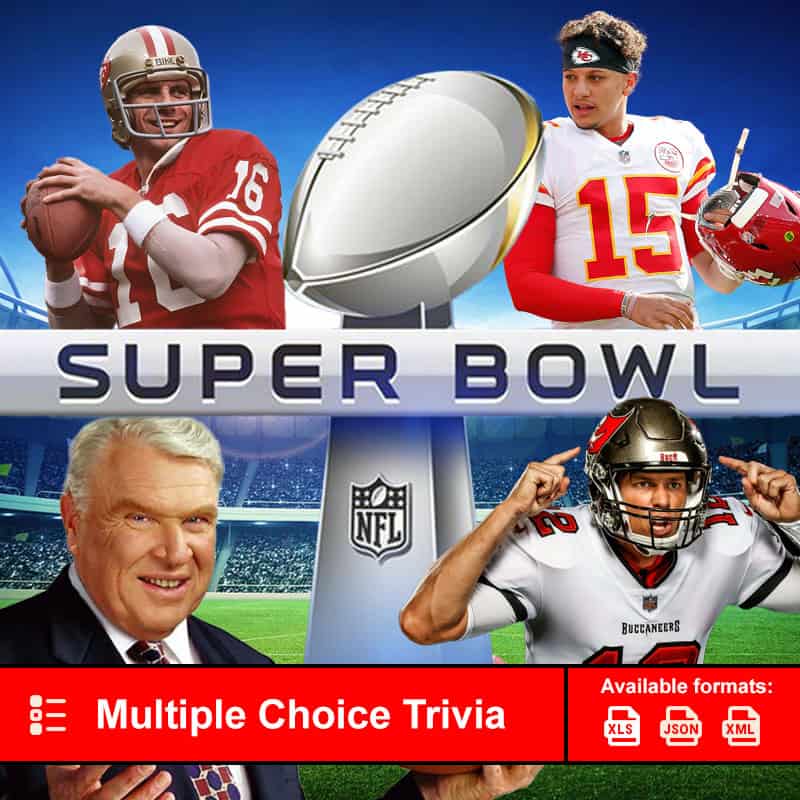 Super Bowl Trivia Pack