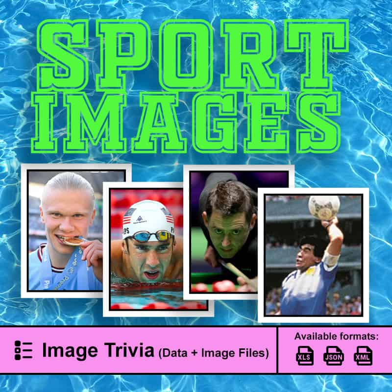 750 x Sport Trivia Pack with Images 1 website for Trivia Packs